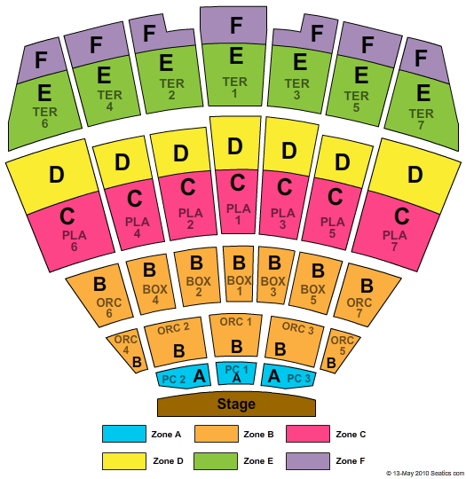 Starlight Indoor Seating Chart