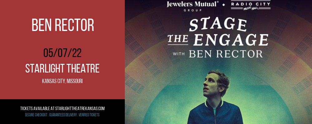 Ben Rector at Starlight Theatre tickets Ben Rector at Starlight Theatre