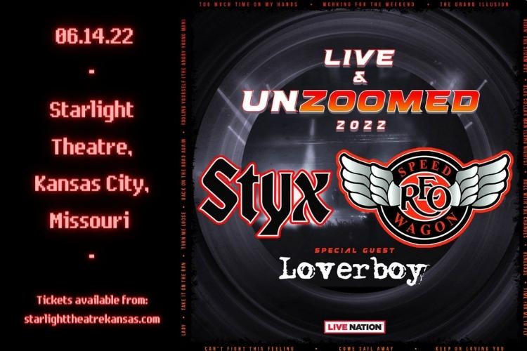 REO Speedwagon, Styx & Loverboy at Starlight Theatre tickets REO Speedwagon, Styx & Loverboy at Starlight Theatre